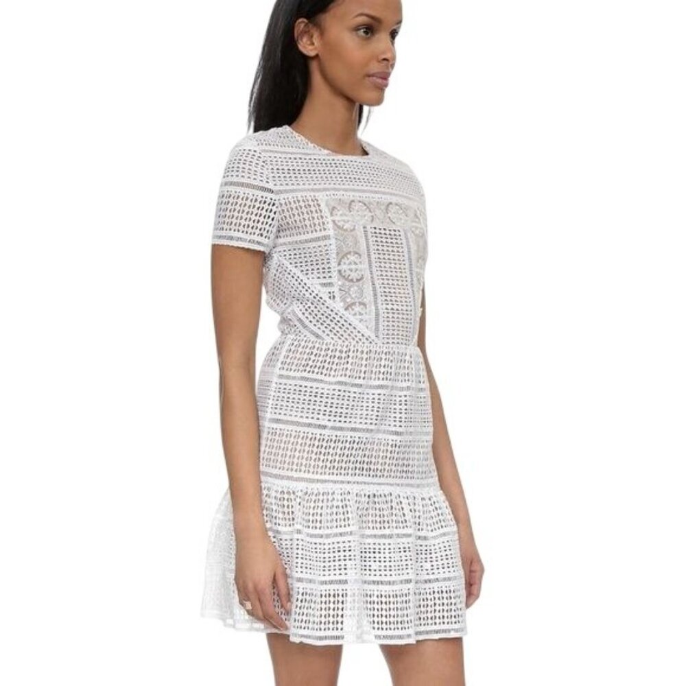 Self-Portrait Women's White Patchwork Embellished… - image 2